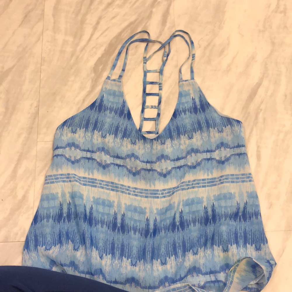 Blue tank